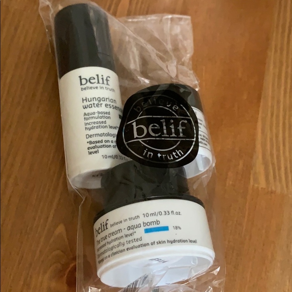 Belif facial moisturizer and eye cream